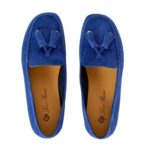 LORO PIANA DOT SOLE WALK LOAFER BLUE FLUORITE