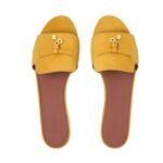 LORO PIANA SUMMER CHARMS SANDAL SAFFRON TEA