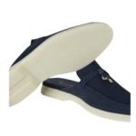 LORO PIANA BABOUCHE CHARMS WALK LOAFER ARGO BLUE MELANGE