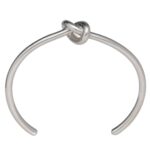 CELINE KNOT EXTRA THIN BRACELET IN BRASS WITH RHODIUM FINISH