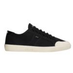 CELINE ALAN AS 01 LOW LACE UP SNEAKER IN CANVAS AND CALFSKIN