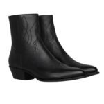 CELINE WESTERN ZIPPED BOOTS IN CALFSKIN