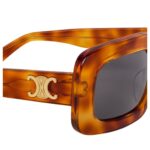 CELINE TRIOMPHE SKATE 02 SUNGLASSES IN ACETATE BLONDE SPOTTED HAVANA