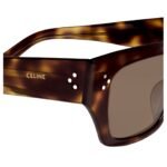 CELINE BLACK FRAME 55 SUNGLASSES IN ACETATE CARAMEL HAVANA