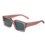 CELINE BLACK FRAME 53 SUNGLASSES IN ACETATE TRANSPARENT ROSE CARAMEL