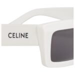 CELINE MONOCHROMS 02 SUNGLASSES IN ACETATE WHITE
