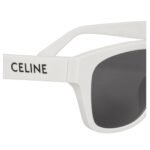 CELINE MONOCHROMS 05 SUNGLASSES IN ACETATE WHITE