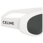 CELINE MONOCHROMS 07 SUNGLASSES IN ACETATE WHITE