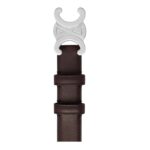 CELINE MEDIUM TRIOMPHE BELT IN NATURAL CALFSKIN