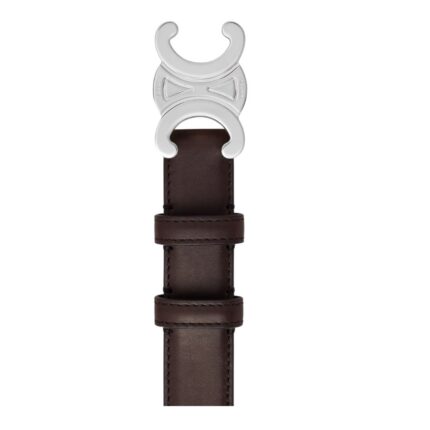 CELINE MEDIUM TRIOMPHE BELT IN NATURAL CALFSKIN