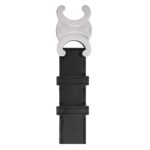 CELINE LARGE TRIOMPHE BELT IN VINTAGE CALFSKIN BLACK