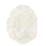 CELINE FLEUR ŒILLET LAPEL PIN IN SILK BRASS AND STEEL