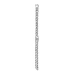 CELINE TRIOMPHE GOURMETTE BRACELET IN BRASS WITH RHODIUM FINISH