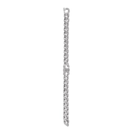 CELINE TRIOMPHE GOURMETTE BRACELET IN BRASS WITH RHODIUM FINISH