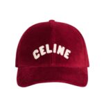 CELINE BASEBALL CAP IN COTTON VELVET