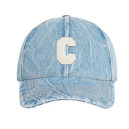 CELINE INITIAL BASEBALL CAP IN DENIM