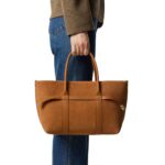LORO PIANA SMALL GHIERA SHOPPER BON TON BROWN