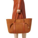 LORO PIANA LARGE GHIERA SHOPPER BON TON BROWN