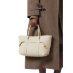 LORO PIANA SMALL GHIERA SHOPPER LIGHT TRAVERTINE
