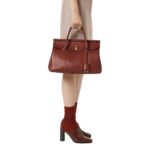 LORO PIANA LOOM BAG L32 SMOKED CARAMEL