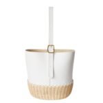 LORO PIANA CEDAR BUCKET BAG MALT-WHITE