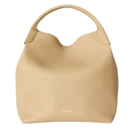 LORO PIANA LARGE BALE BAG LIGHT MASTIC