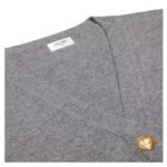CELINE CARDIGAN WITH GOURMETTE IN HERITAGE CASHMERE GREY