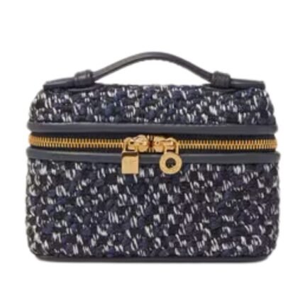 LORO PIANA EXTRA POCKET CHARM COBALT NOIR