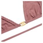 CELINE TRIOMPHE TRIANGLE TOP IN MATTE JERSEY ROSE PASSE