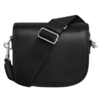 CELINE SMALL BESACE STRAP TRIOMPHE IN SUPPLE NATURAL CALFSKIN BLACK
