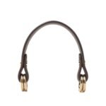 LORO PIANA FOULARD HANDLE DARK CHOCOLATE LICORICE