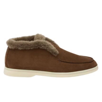 LORO PIANA OPEN WALK ANKLE BOOT TAWNY BARK