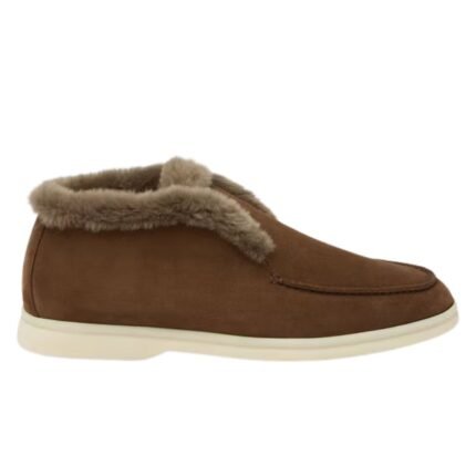 LORO PIANA OPEN WALK ANKLE BOOT TAWNY BARK