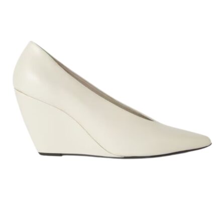 LORO PIANA VIOLA HIGH WEDGE PUMP PINK NOUVEAU