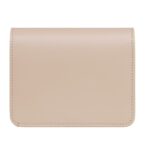 CELINE TRIOMPHE COMPACT WALLET IN SHINY CALFSKIN CAPPUCCINO