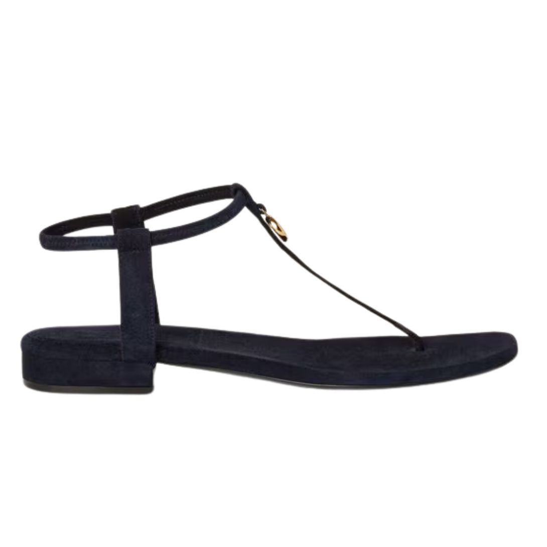 6 LORO PIANA MINDIL SANDAL NAVY BLUE