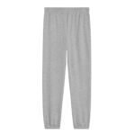 CELINE TRIOMPHE LOOSE TRACK PANTS IN COTTON AND CASHMERE GREY-OFF WHITE