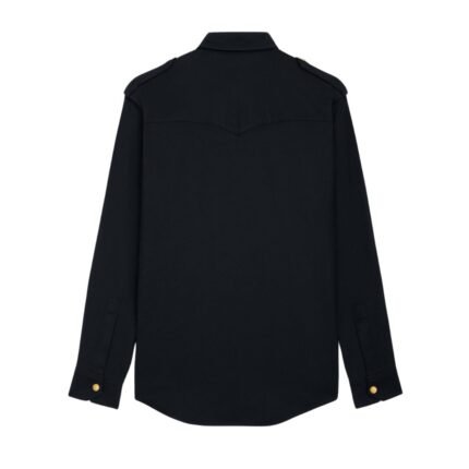 CELINE MILITARY SHIRT IN COTTON WOOL TWILL