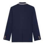 CELINE BLASON CLASSIC JACKET IN DIAGONAL WOOL