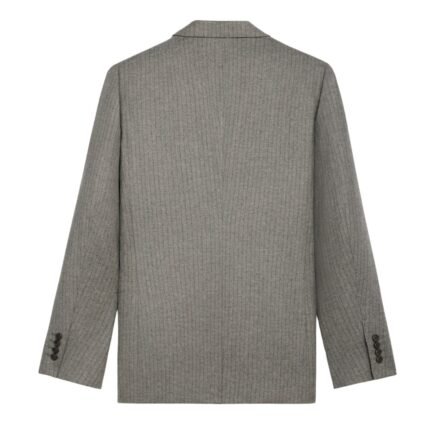 CELINE CLASSIC JACKET IN STRIPED FLANNEL