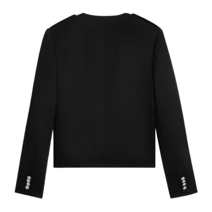 CELINE MILITARY JACKET IN DIAGONAL WOOL