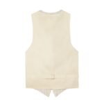 CELINE VEST IN STRIPED WOOL GABARDINE