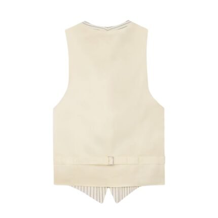 CELINE VEST IN STRIPED WOOL GABARDINE