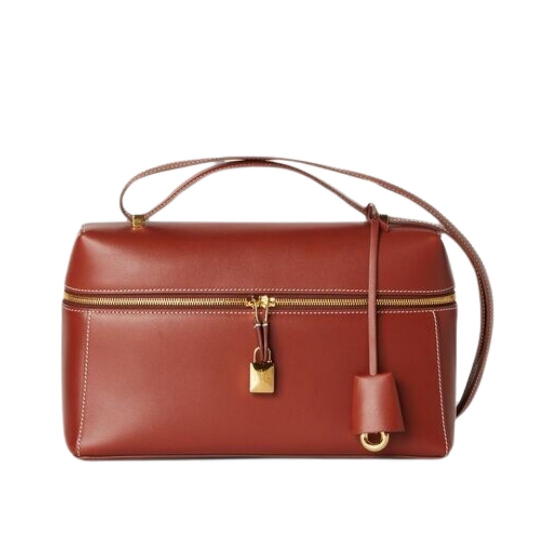 67 LORO PIANA EXTRA BAG L27 DEEP KUMMEL-SUN GOLD