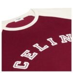 CELINE LOOSE T SHIRT IN COTTON JERSEY VINTAGE BURGUNDY