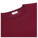 CELINE TRIOMPHE LOOSE T SHIRT IN COTTON JERSEY VINTAGE BURGUNDY-ECRU