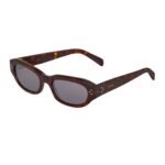 CELINE BLACK FRAME 58 SUNGLASSES IN ACETATE RED HAVANA