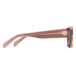 CELINE BLACK FRAME 53 SUNGLASSES IN ACETATE TRANSPARENT ROSE CARAMEL