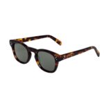 CELINE BLACK FRAME 42 SUNGLASSES IN ACETATE DARK HAVANA