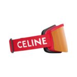CELINE SKI MASK IN INJECTED NYLON WITH MIRROR LENSES RED
